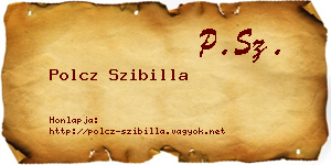 Polcz Szibilla névjegykártya